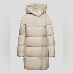 Aritzia Duvet Puffer Mid in Almond Tan